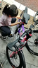 鳳凰官方旗艦店兒童自行車(chē)男女變速青少年學(xué)生山地車(chē)碟剎賽車(chē) 星際 粉紫【單速】輻條輪 20寸【適合125-160cm】 曬單實(shí)拍圖