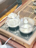 益茶福全自動(dòng)上水電熱水壺底部上水23x37嵌入式電茶爐燒水壺燒水一體機玻璃煮茶壺保溫泡茶壺開(kāi)水壺 1L 23*37黑色玻璃套裝 曬單實(shí)拍圖