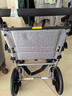 魚(yú)躍(yuwell)手動(dòng)輪椅車(chē)1100A折疊老人輕便便攜式手推車(chē)旅行可上飛機 曬單實(shí)拍圖