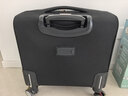 瑞士軍士刀行李箱可登機免托運18寸小型商務(wù)飛機機長(cháng)旅行箱拉桿箱 可登機前開(kāi)蓋電腦層雙排萬(wàn)向輪剎車(chē)輪 18英寸 免托運可登機2-3天衣物 曬單實(shí)拍圖