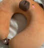 名創(chuàng  )優(yōu)品（MINISO）卡皮巴拉系列U型枕記憶棉辦公室教室午休枕汽車(chē)飛機旅行頸枕禮物 曬單實(shí)拍圖
