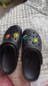 AWT明星同款洞洞鞋女夏季防滑軟底包頭平底沙灘鞋大碼外穿涼鞋女 黑色 40 (250mm) 曬單實(shí)拍圖