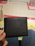 金利來(lái)【頭層鹿皮】錢(qián)包男士新款柔軟經(jīng)典商務(wù)荔枝紋短款橫銀包 黑色99R1 曬單實(shí)拍圖