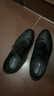 百麗男鞋通勤商務(wù)正裝鞋春夏職場(chǎng)婚鞋真皮鞋牛皮 黑色-三接頭 42 曬單實(shí)拍圖