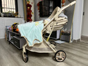 酷貝樂(lè )（coballe）嬰兒推車(chē)輕便遛娃神器新生兒嬰兒車(chē)0-3歲用折疊可坐可躺帶減震 香檳金【4代】 曬單實(shí)拍圖