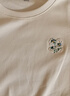茵曼（INMAN）茵曼白色休閑圓領(lǐng)刺繡T恤2026春女裝新款寬松短袖上衣 白色 M 曬單實(shí)拍圖