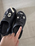 卡駱馳（CROCS）貝拉洞洞鞋厚底拖鞋|210062 黑色-001 37/38(230mm)  曬單實(shí)拍圖