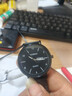 特雷格（TIGERAO）全自動(dòng)機芯表防水夜光手表學(xué)生帥氣雙日歷全自動(dòng)手表腕表時(shí)尚手表 069黑網(wǎng)帶黑底 曬單實(shí)拍圖