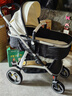 紐貝耳newber嬰兒車(chē)推車(chē)可坐可躺嬰幼兒輕便折疊高景觀(guān)新生兒寶寶0到3歲 三代黑白.優(yōu)質(zhì)pu皮+護脊睡板+uv遮陽(yáng)+防蚊罩+3D避震輪 曬單實(shí)拍圖