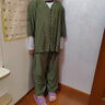 初徑天絲棉麻套裝媽媽2026夏季新款V領(lǐng) 韓版休閑時(shí)尚上 墨綠色 XL 102-135 曬單實(shí)拍圖