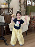 G.duck小黃鴨童裝星星人女童套裝夏季2026新款兒童短袖防蚊褲女寶寶衣服 星星人 90 建議80-90cm1歲半-2歲 曬單實(shí)拍圖