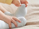 全棉時(shí)代兒童襪子7A抗菌嬰幼兒寶寶純棉中筒襪 黃白綠 14-16cm 曬單實(shí)拍圖