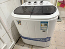小鴨迷你洗衣機 半自動(dòng)雙缸桶洗衣機 母嬰兒童寶寶洗衣機小型 2.5KG 新黑色強動(dòng)力款【藍光+360W功率+不銹鋼甩桶 雙缸 曬單實(shí)拍圖