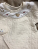 貝瑞加（Babyprints）新生兒連體衣嬰兒秋冬夾棉保暖爬服護肚哈衣加厚寶寶衣服 藍52 曬單實(shí)拍圖