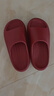 樸西新款EVA踩屎感厚底拖鞋女士居家室內情侶拖鞋男 安哥拉紅 37-38 曬單實(shí)拍圖