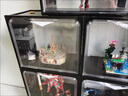 柏帝奇【全硬材質(zhì)】手辦展示柜泡泡瑪特收納展柜盒積木樂(lè )高架透明玩具盒 三格+3個(gè)分層插板【六層】（可放大小手辦） 曬單實(shí)拍圖