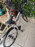 永久公路車(chē)自行車(chē)直把彎把山地車(chē)男女越野變速700C單車(chē)青少年競速賽車(chē) 鋼架 灰色 21速 燕把輻條輪 曬單實(shí)拍圖