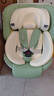 Prigel舒安pro新生嬰幼兒寶寶兒童安全座椅可坐可躺車(chē)載汽車(chē)用0-6-12歲 舒安pro 奶油青提(不窩脖設計+單手旋轉+175°大躺角) 曬單實(shí)拍圖