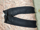AEMAPE美國蘋(píng)果牛仔褲男防盜拉鏈口袋高彈力斜口袋商務(wù)休閑直筒加大碼 黑色 34  ( 2尺7)  曬單實(shí)拍圖