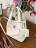 CinvaiKrose官方店小c&k手提包包女包2026新款通勤水桶斜挎包生日母親節禮物 米白色Off-white【贈掛飾】送女友老婆女生禮物走心 曬單實(shí)拍圖