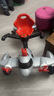 貝趣漂移車(chē)兒童三輪車(chē)飛機車(chē)腳踏車(chē)3-6歲扭扭車(chē)男孩女孩生日禮物 加大灰紅 丨座椅調節+橡膠輪+禮盒 曬單實(shí)拍圖