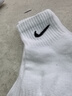 耐克（NIKE）男襪女襪 26新款訓練透氣短中長(cháng)襪快干休閑跑步健身運動(dòng)nike襪子 熱推/簡(jiǎn)約經(jīng)典白色/三雙裝/中襪 L/26-28厘米/42-46碼 曬單實(shí)拍圖