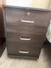 可移動(dòng)小柜子辦公室實(shí)木風(fēng)文件柜帶輪帶鎖桌下儲物矮柜收納抽屜柜 【送貨上門(mén)】北美黑胡桃色37*34*58CM 曬單實(shí)拍圖
