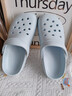 潔麗雅護士洞洞鞋女夏季2026新款涼鞋外穿防滑手術(shù)室醫護包頭涼拖鞋男夏 天空藍 38-39 【標準碼】 曬單實(shí)拍圖