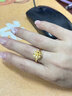 中國黃金（CHINA GOLD）黃金戒指女士足金牡丹花戒指手飾生日情人節禮物送女友老婆 15#足金戒指金重約0.7g【甄選禮盒】 曬單實(shí)拍圖