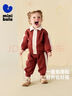 迷你巴拉男童女童長(cháng)袖套裝寶寶休閑嬰兒衣服套裝學(xué)院兩件套新品 曬單實(shí)拍圖
