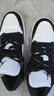 耐克NIKE休閑鞋男女熊貓AJ 1喬丹JORDAN 1運動(dòng)鞋DC0774-101黑白38.5 曬單實(shí)拍圖