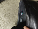 蜘蛛王男士皮鞋一腳蹬春秋商務(wù)休閑皮鞋真皮中老年爸爸鞋 48475 黑色 42 曬單實(shí)拍圖