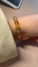 周大生【生日禮物】黃金鑲玉虎眼石黃水晶手串轉運珠手鏈送女生 曬單實(shí)拍圖