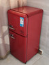 志高復古冰箱小型大容量家用租房電冰箱 化妝品網(wǎng)紅冰箱冷藏冷凍一級能效小冰箱節能省電 【中國紅】102L復古冰箱【7檔調溫 輕奢韻味】 曬單實(shí)拍圖