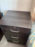 可移動(dòng)小柜子辦公室實(shí)木風(fēng)文件柜帶輪帶鎖桌下儲物矮柜收納抽屜柜 【送貨上門(mén)】北美黑胡桃色37*34*58CM 曬單實(shí)拍圖