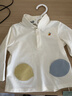 white wheat兒童26春季新款長(cháng)袖T恤男童女童純棉上衣寶寶襯衫 polo衫 米白 80 cm 曬單實(shí)拍圖