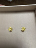 六福珠寶 足金梔子花黃金耳釘 計價(jià) G01G0027DS 約1.00克 曬單實(shí)拍圖