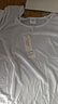 歐迪芬圓領(lǐng)打底衫女U領(lǐng)上衣內搭春夏款涼爽萊賽爾短袖t恤修身柔軟白L 曬單實(shí)拍圖