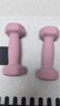 誠悅彩色浸塑啞鈴男女士家用健身肌肉手臂塑形輕重量櫻粉1kg*2CY-568 曬單實(shí)拍圖