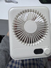 維蒂索【靜音無(wú)噪】智能數顯桌面風(fēng)扇辦公室小風(fēng)扇充電長(cháng)續航小型便攜學(xué)生宿舍臺面USB小風(fēng)扇辦公室 【冰川白】續航30h+100檔靜音調節*風(fēng)大超靜音 曬單實(shí)拍圖