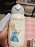 杯具熊（BEDDYBEAR）開(kāi)口笑兒童水杯保溫杯男女小學(xué)生寶寶吸管雙飲杯子保溫壺送禮物 四葉草兒童杯-艾莎公主630ml 曬單實(shí)拍圖