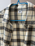 優(yōu)衣庫男女裝法蘭絨格子襯衫長(cháng)袖襯衣薄外套481225 481225/30淺米色 XL 曬單實(shí)拍圖