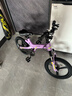 鳳凰兒童自行車(chē)輕量鎂合金學(xué)生小孩單車(chē)帶輔助輪3-6-10-12歲小中大童 【頂配-碟剎一體輪】星云紫丨大禮包+98%已安裝 16寸（目前身高115-125cm選擇） 曬單實(shí)拍圖