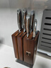 張小泉華曜大馬士革鋼六件刀具套裝 套刀 菜刀斬骨刀小廚刀水果刀磨刀器刀具全套 曬單實(shí)拍圖