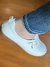 沙馳女鞋坡跟鞋軟搖搖鞋2025年輕便厚底休閑鞋樂(lè )福鞋M255057B 曬單實(shí)拍圖