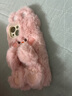 博巴特 毛絨粉色小兔子適用iPhone16promax蘋果13手機(jī)殼12秋冬可愛毛茸茸15 iPhone14 曬單實(shí)拍圖