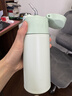膳魔師（THERMOS）吸管保溫杯400毫升男女士學(xué)生大容量316鋼保冷水杯子TCMI-400S-GG 曬單實(shí)拍圖