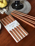 雙槍進(jìn)口福祿花梨木筷子 家用高檔木筷 天然抗菌防霉套裝 10雙裝 曬單實(shí)拍圖