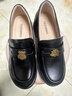 天美意常青藤樂(lè )福鞋女單鞋明星同款厚底小徽章通勤百搭小皮鞋時(shí)尚女鞋 【徽章款】-黑色（孔雪兒段奧娟同款） 37 曬單實(shí)拍圖