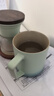 叁旬（sanxun） 知行陶瓷泡茶馬克杯帶蓋過(guò)濾水杯女男辦公室茶水分離杯子定制 知行馬克杯【湖蘭釉】 曬單實(shí)拍圖